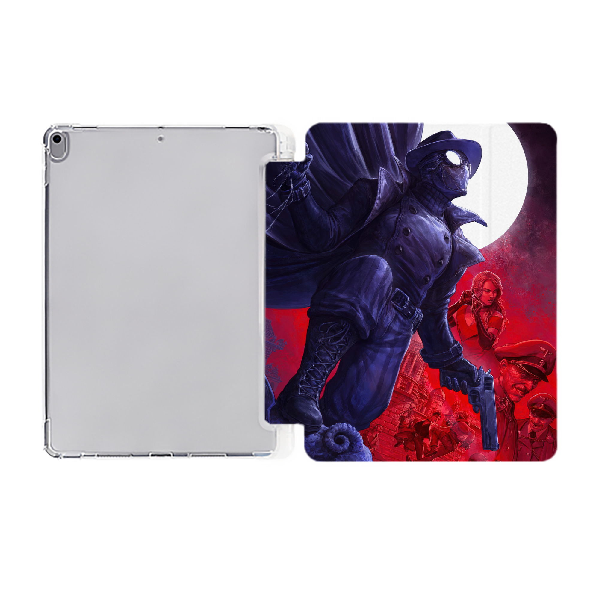 （画像用） Spider Man スパイダーマン IPad ケース ペン収納付き 三つ折りスタンド PUレザー×シリコン 対応機種9.5/10.5/10.9インチ